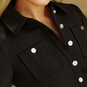 Michael Michael Kors Black Sz XS 100% Silk Dress with Pockets